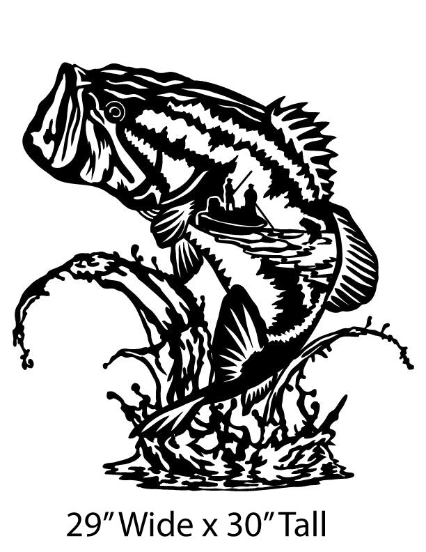 Bass Fishing Sign – Fergeson Custom Fabrication