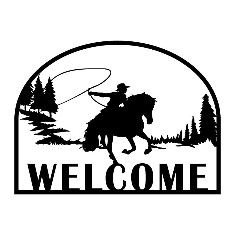 Cowboy Welcome Sign – Fergeson Custom Fabrication